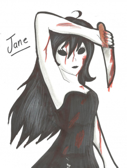 28+ Collection of Jane The Killer Anime Drawing | High quality, free ...