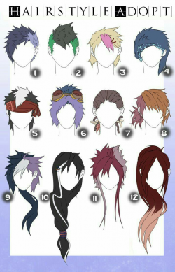 Hairstyle Adopt, men, boy, hairstyles, text; How to Draw Manga/Anime ...