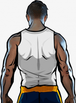 Back, Cartoon Male Back, Muscular, Japanese Anime PNG Image and ...