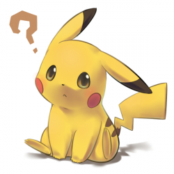 Tags: Anime, Raier, Pokémon, Pikachu, Question Mark, : - POKEMON