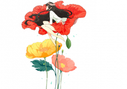 Anime Girl Flower Render by watermelonkoala on DeviantArt