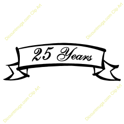 25 Years Of Service Clipart