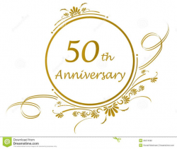 50th wedding anniversary clipart realistic 50th wedding anniversary ...