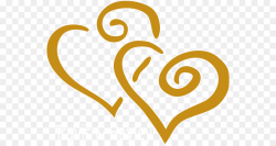 Wedding invitation Wedding anniversary Clip art - GOLD HEART png ...