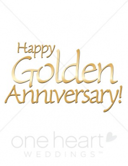 Golden Anniversary Clip Art | Wedding Anniversary Clipart