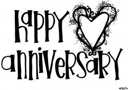 28+ Collection of Anniversary Clipart Black And White | High quality ...