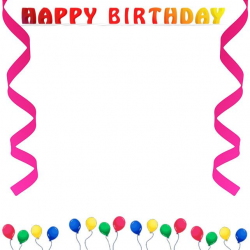 Happy Birthday Border Clip Art Free | Birthday | Pinterest | Clip ...