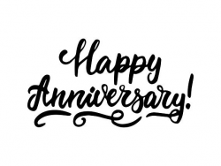 Happy Anniversary Poster Greeting Banner Text Ceremony Celebration ...