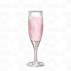 CHAMPAGNE GLASS CLIPART, pink champagne glass clip art ...