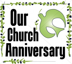 Our Church Anniversary Clipart | Church Word Art