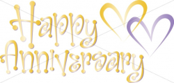 Cute Happy Anniversary Wordart with Hearts | Christian ...
