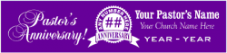 Pastor Anniversary Banners | Religious Party Decorations