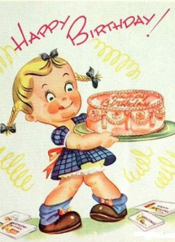 Retro Birthday Clipart - Clipart Kid | Vintage cards from Ric Rac ...