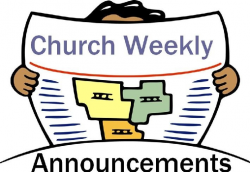Church Announcement Clipart | https://momogicars.com