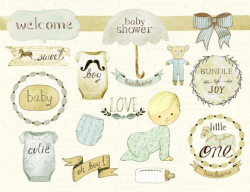 Baby shower clipart | CELEBRATION IDEAS :) | Pinterest | Etsy, Group ...