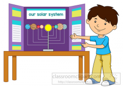 Science Clipart- student-shows-his-science-fair-project-board ...