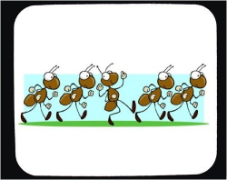 Ants Go Marching Clipart - Letters