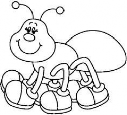 ant clipart black and white - Google Search | Coloring pages ...