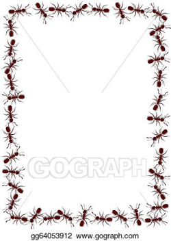 Stock Illustration - Ant frame. Clipart Drawing gg64053912 - GoGraph