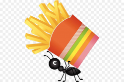 Ant Food Clip art - Ants carry French fries png download - 543*600 ...