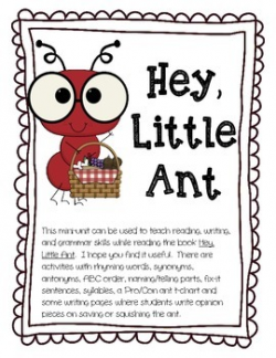 Hey Little Ant Mini Unit by Monahan Monkey Madness | TpT
