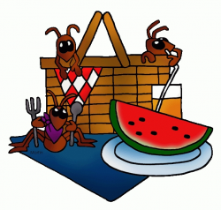 Picnic Ant Clipart - Letters