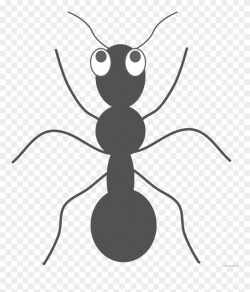 Ant Hill Clipart - Simple Black Ant Cartoon Ant - Png ...