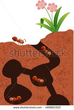 Ants clipart underground - Pencil and in color ants clipart underground