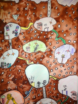 Thomas Elementary Art: The Underground Lives of Ants by 2nd grade