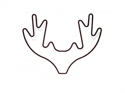 Free Deer Antler Silhouette at GetDrawings.com | Free for personal ...