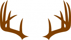 Deer Antler Monogram Frame SVG