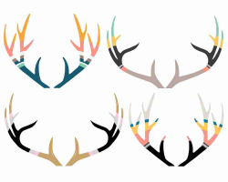 Antlers Silhouette at GetDrawings.com | Free for personal use ...
