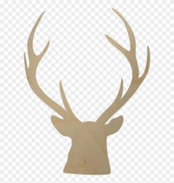 Wooden Deer Antler Shape - Diy Antler Shape Clipart (#351028 ...
