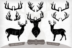 Hand draw deer, antlers clipart, deer clipart, moose, elk ...