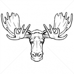 Gallery For Moose Head Clip Art | christmas art | Pinterest | Moose ...