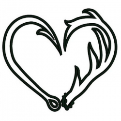 Fish Hook Heart Drawing | Cricut Projects | Pinterest | Cricut