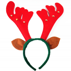12pcs Santa Reindeer Antler Hat Deer Horn Christmas Cap Deer Antlers ...