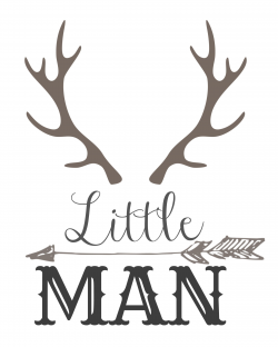 Little Man with horns and an arrow free download load. Print and add ...