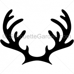 Reindeer antlers silhouette clip art. Download free versions of the ...