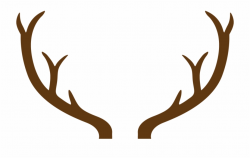 Deer Antlers With Monogram 111424 - Transparent Reindeer ...
