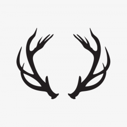 Antique Decorative Art Gallery Network, Black, Simple, Antlers PNG ...