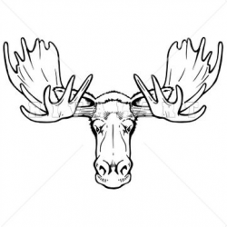 Moose Antler Drawing at GetDrawings.com | Free for personal use ...