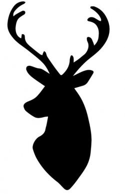 Deer Head Silhouette | cutouts | Pinterest | Deer head silhouette ...