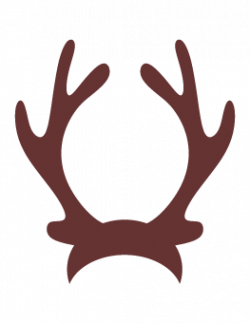 28+ Collection of Reindeer Antlers Clipart | High quality, free ...
