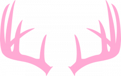 Pink Deer Antler Clip Art at Clker.com - vector clip art online ...