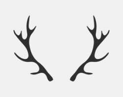 Deer Rack Silhouette at GetDrawings.com | Free for personal use Deer ...