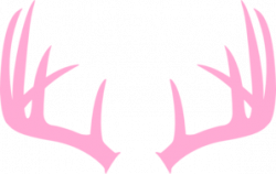 Pink Deer Antler Clip Art at Clker.com - vector clip art online ...