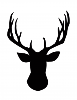DIY Gold Foil Deer Head Silhouette | Deer head silhouette, Free ...