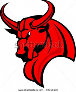 stock vector : Bull Mascot Head Profile with Horns Graphic Vector ...
