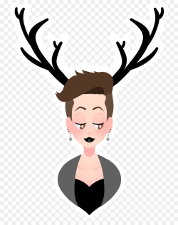 Reindeer Ear Antler Clip art - 4 girlfriends png download - 1024 ...